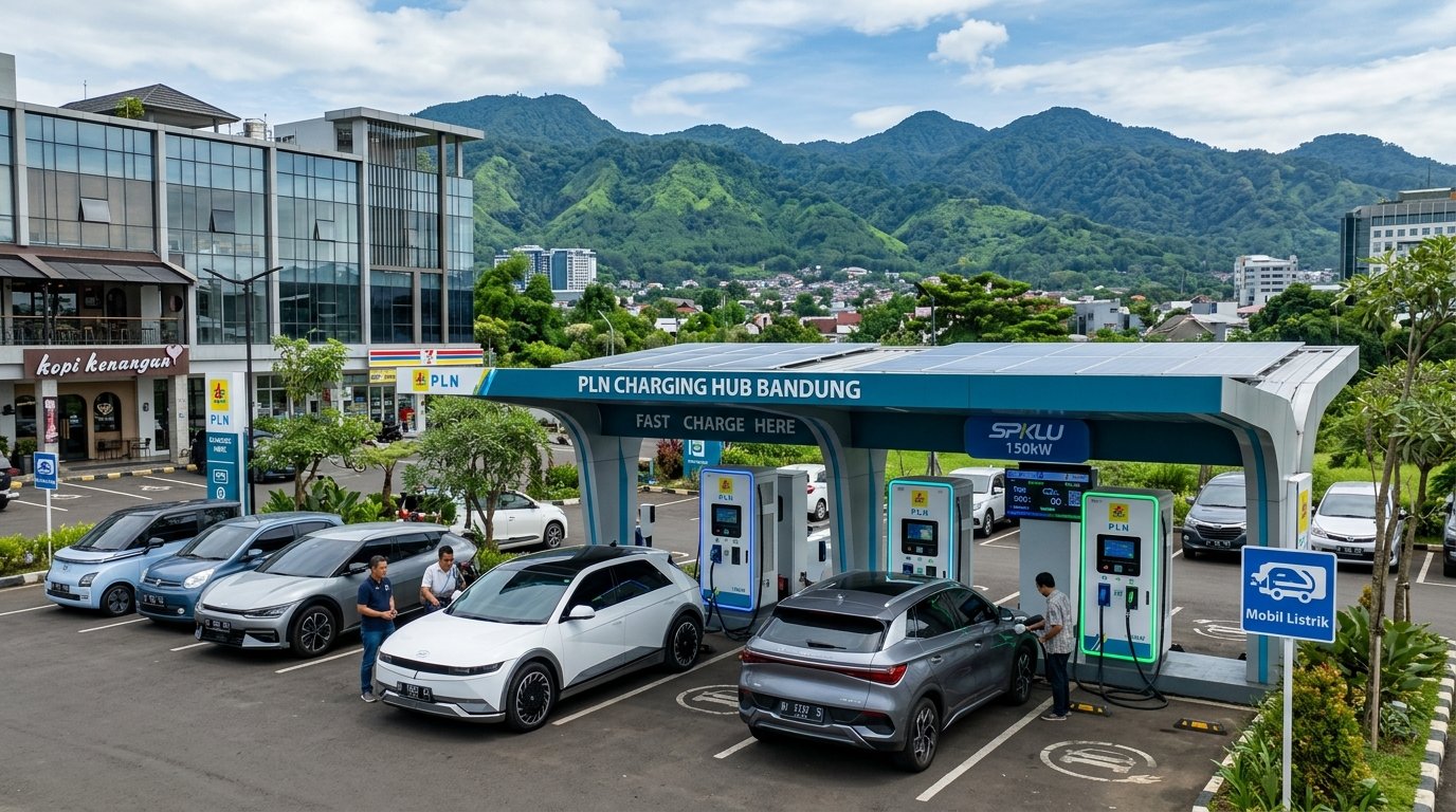 Panduan SPKLU Bandung Raya: Lokasi Mall, Jalur Wisata Lembang, Tol Pasteur, dan Stasiun Whoosh